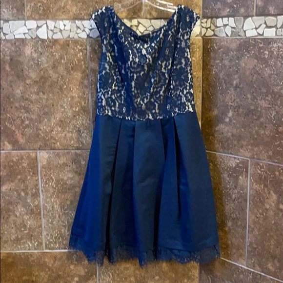 Blue short formal dress - Picture 1 of 9